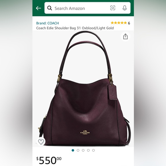 SOLD!! Coach Edie 31 Canyon Quilt Patchwork Cyclamen~OXBLOOD CALICO PRAIRIE~RARE - Picture 14 of 16